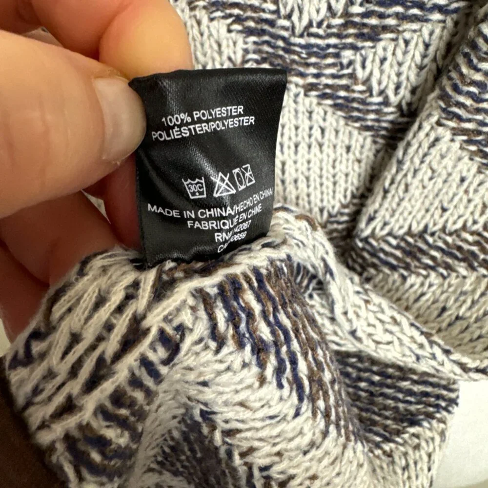 Large Soft Men's Scarf Geometric